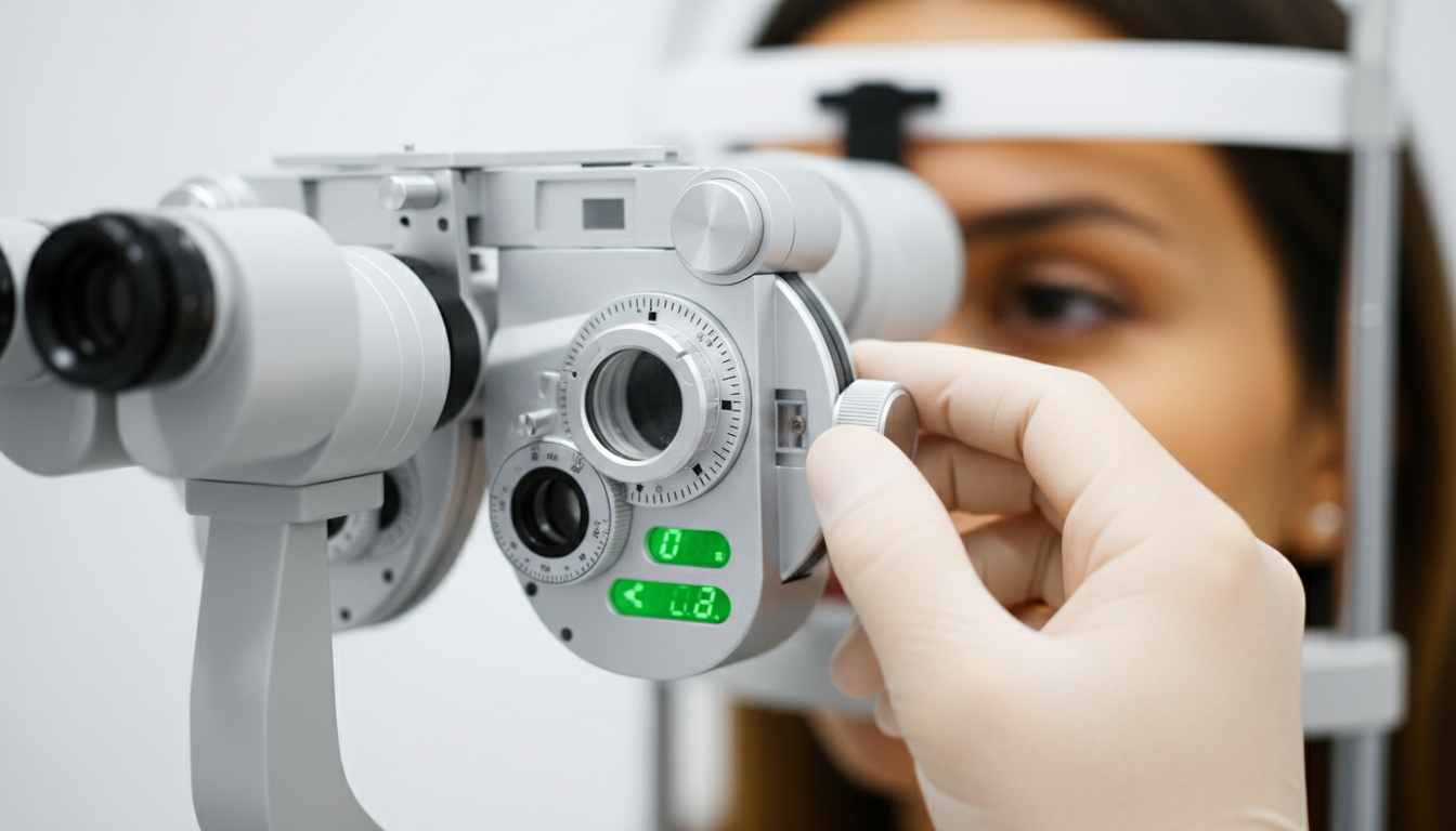 Comprehensive eye examination with modern equipment